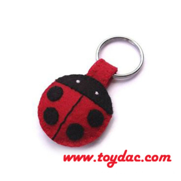 Plush Animal Felt Key Ring Bag